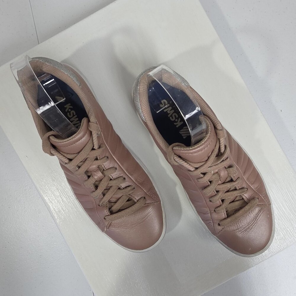 K-Swiss Shoes Womens Size 8 Pink Court Style V Low Top Sneakers 9535-644-M LON - Picture 7 of 10